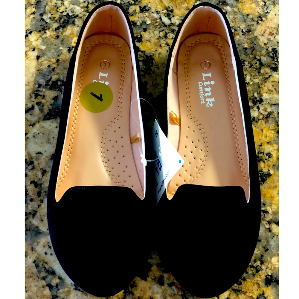 Girls Size 1 Black Flats